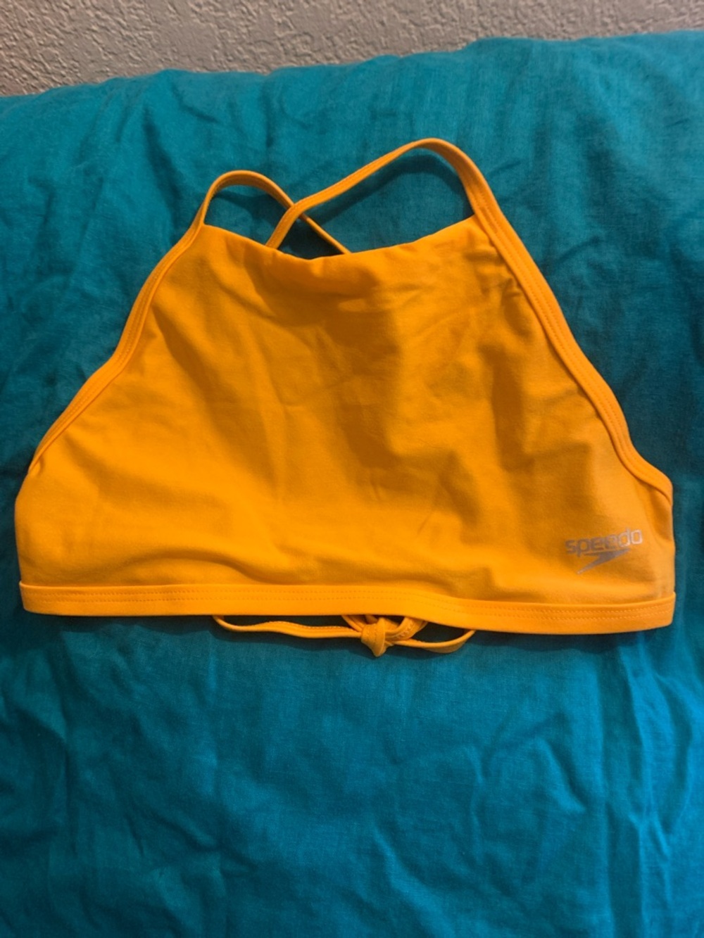 Speedo small yellow bikini top